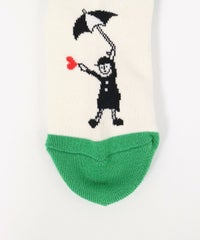 足先デザイン部分（ホワイト×グリーン）