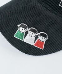 ツバデザイン部分（ブラック）