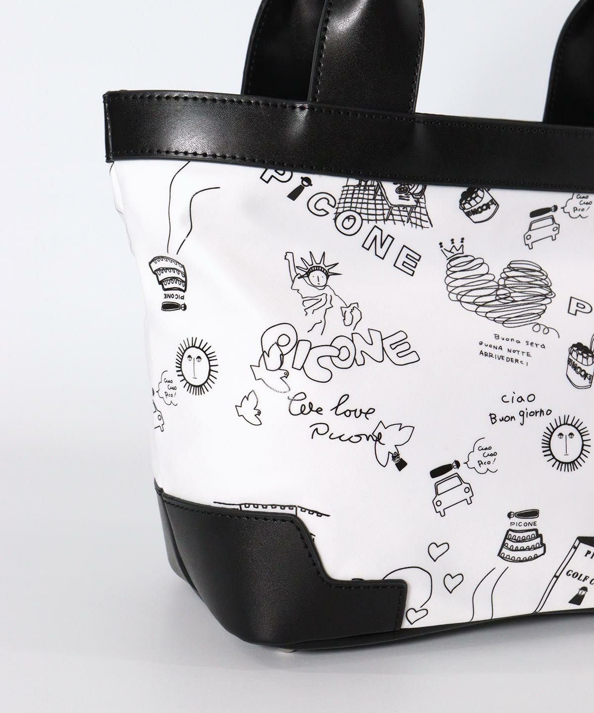 柄アップ部分（ホワイト）