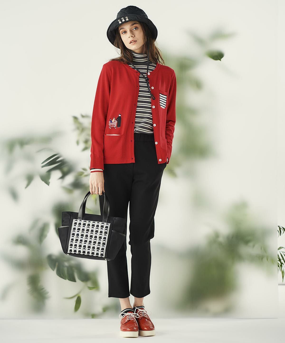 ブロックチェックピコ柄カートバッグ|ピッコーネクラブ - ゴルフウェア