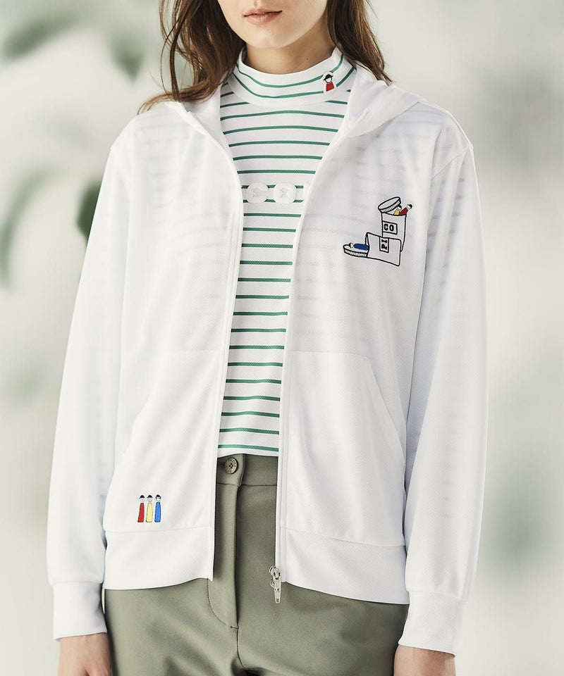 UVフードジップパーカー（モデル着用）