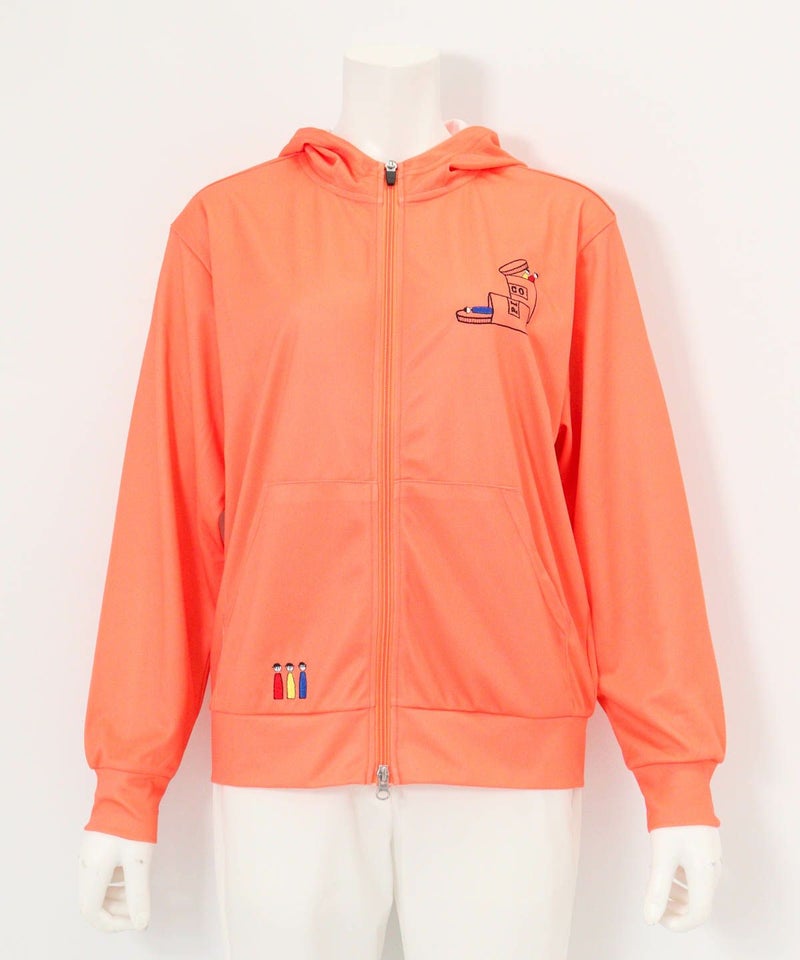 UVフードジップパーカー（オレンジ）