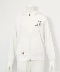 UVフードジップパーカー（ホワイト）