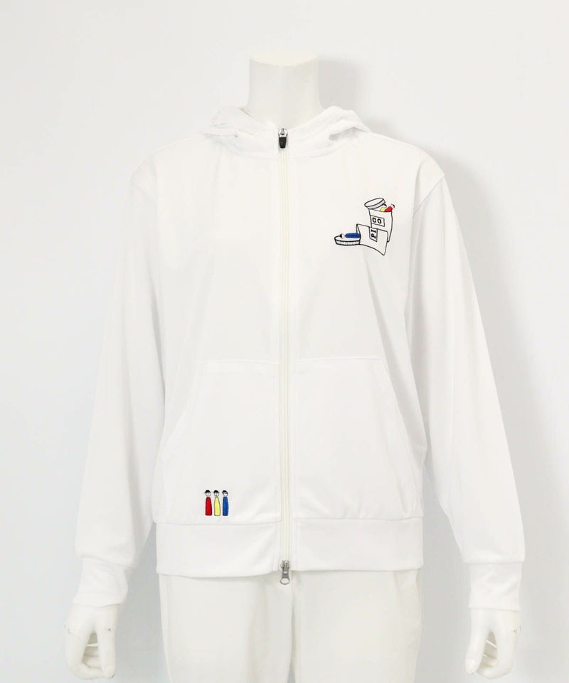 UVフードジップパーカー（ホワイト）
