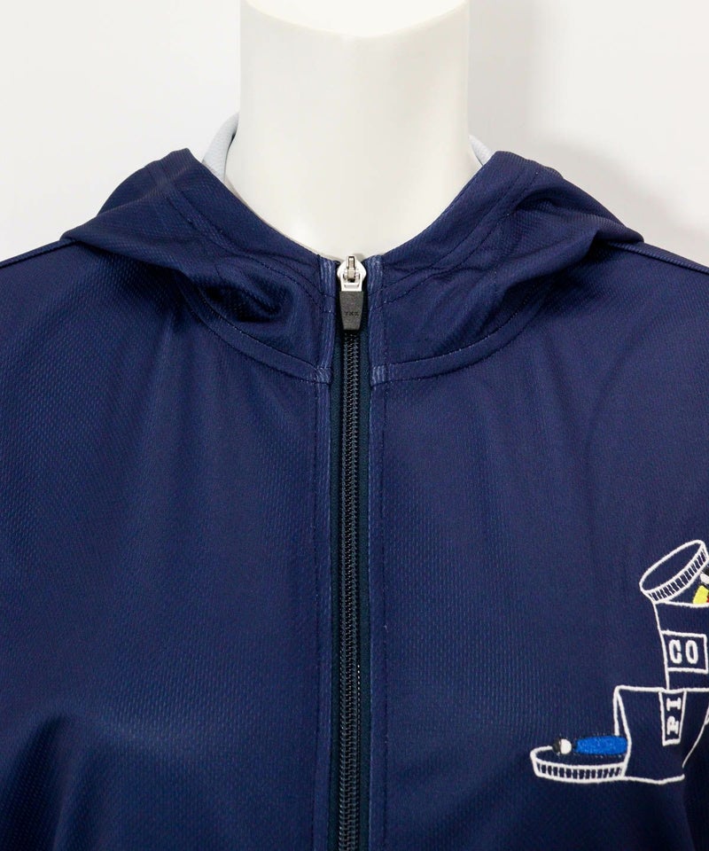 襟元部分（ネイビー）