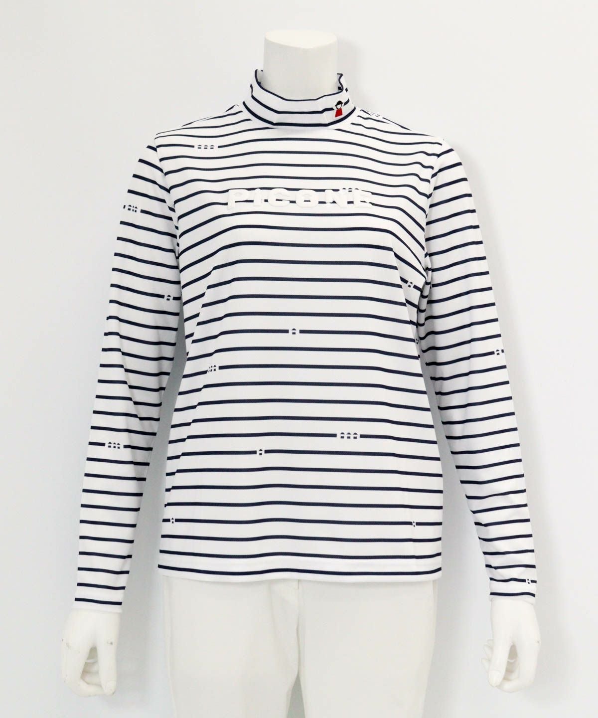 ハイネックピコボーダープルオーバー|ピッコーネクラブ - ゴルフウェア