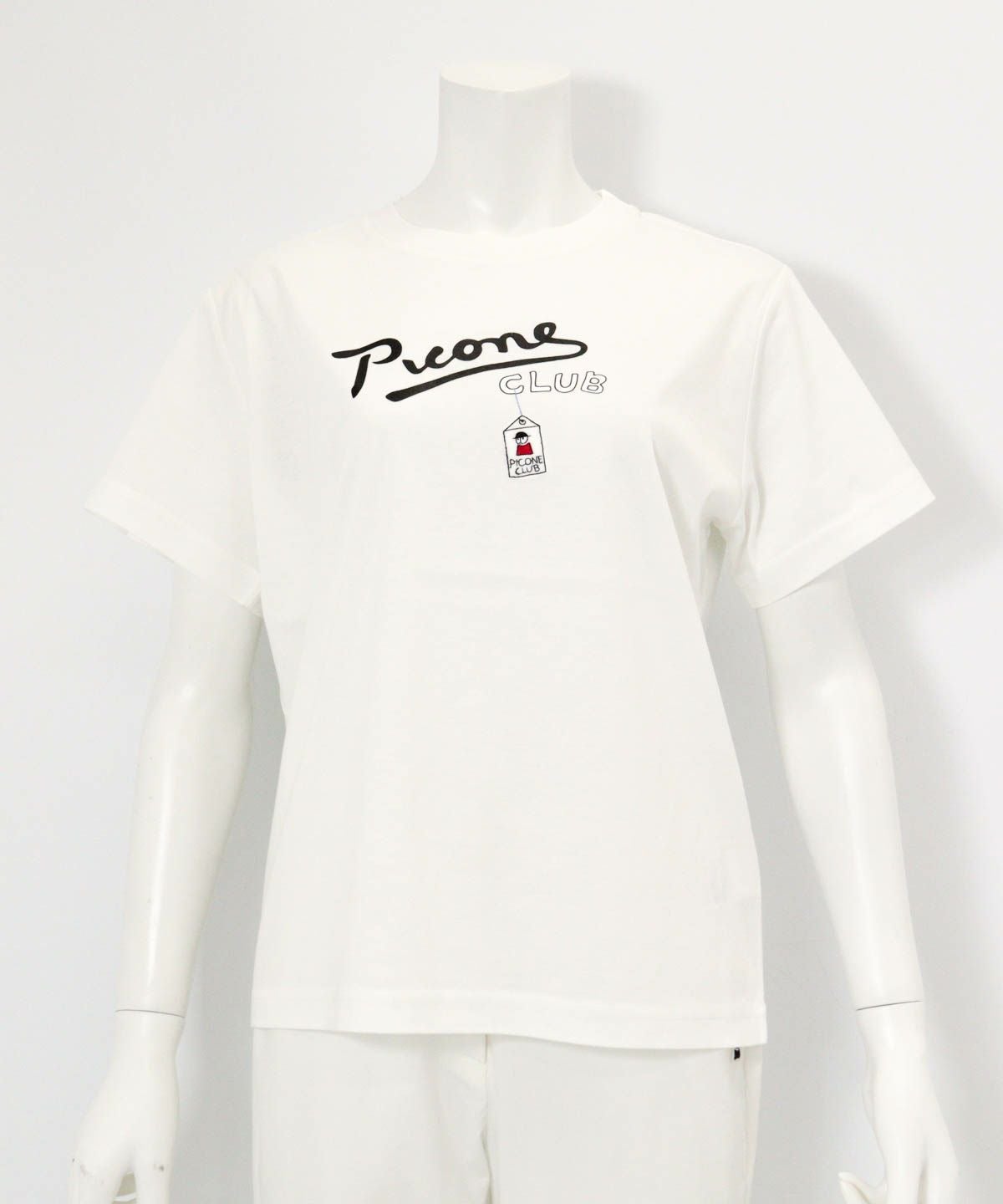 コットン100％UV冷感プリントTシャツ（ホワイト）