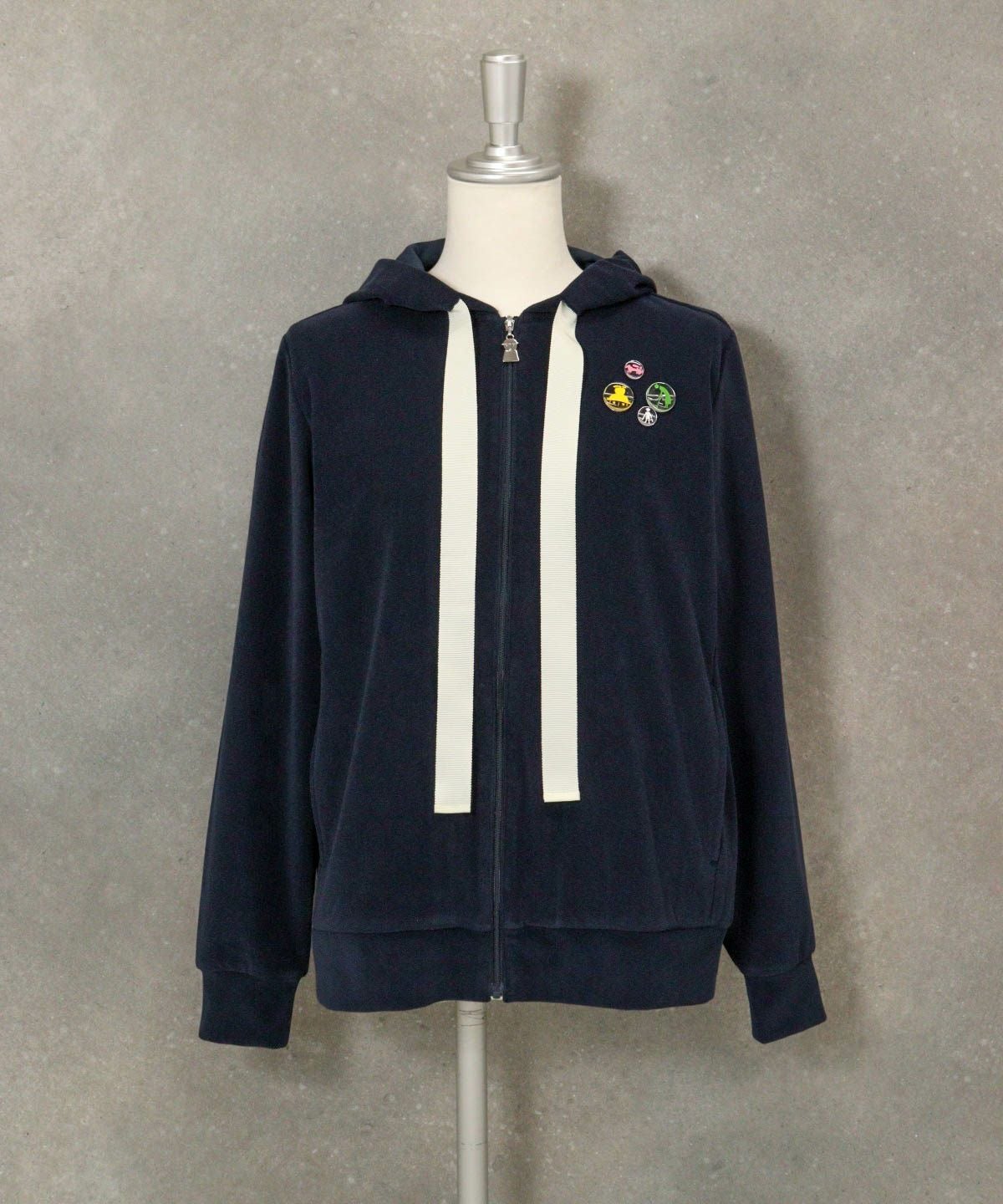 オンラインストア・店舗限定商品】コットン混パイルジップパーカー