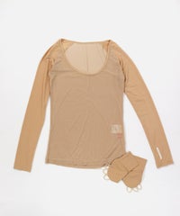 UV冷感メッシュ切替インナー(ベージュ)