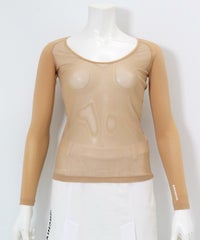 UV冷感メッシュ切替インナー(ベージュ)前