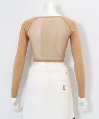 UV冷感メッシュ切替ショート丈インナー後ろ（ベージュ）