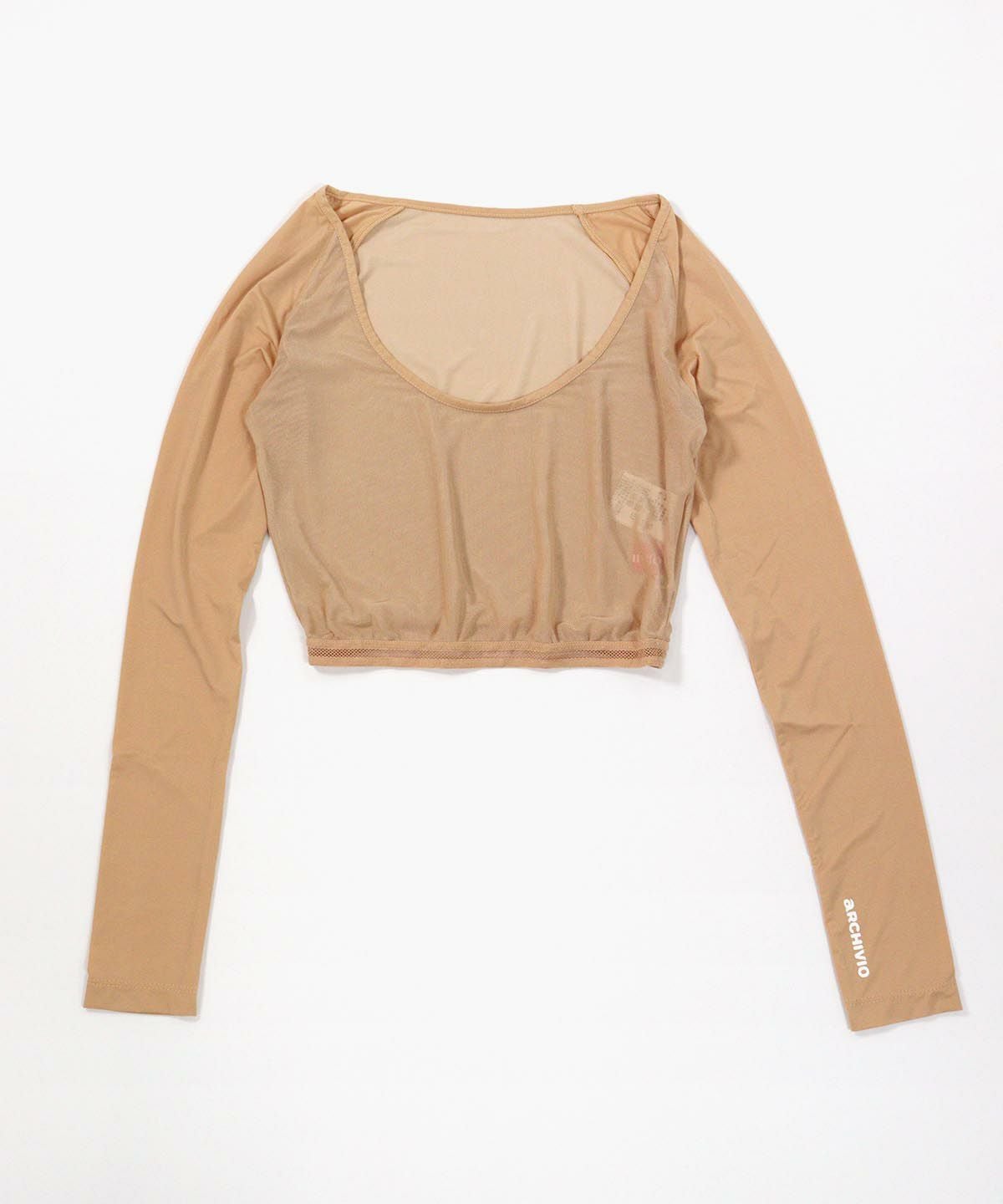 UV冷感メッシュ切替ショート丈インナー（ベージュ）