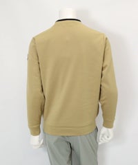 【メンズ】裏起毛ジャージープルオーバー後（ベージュ）