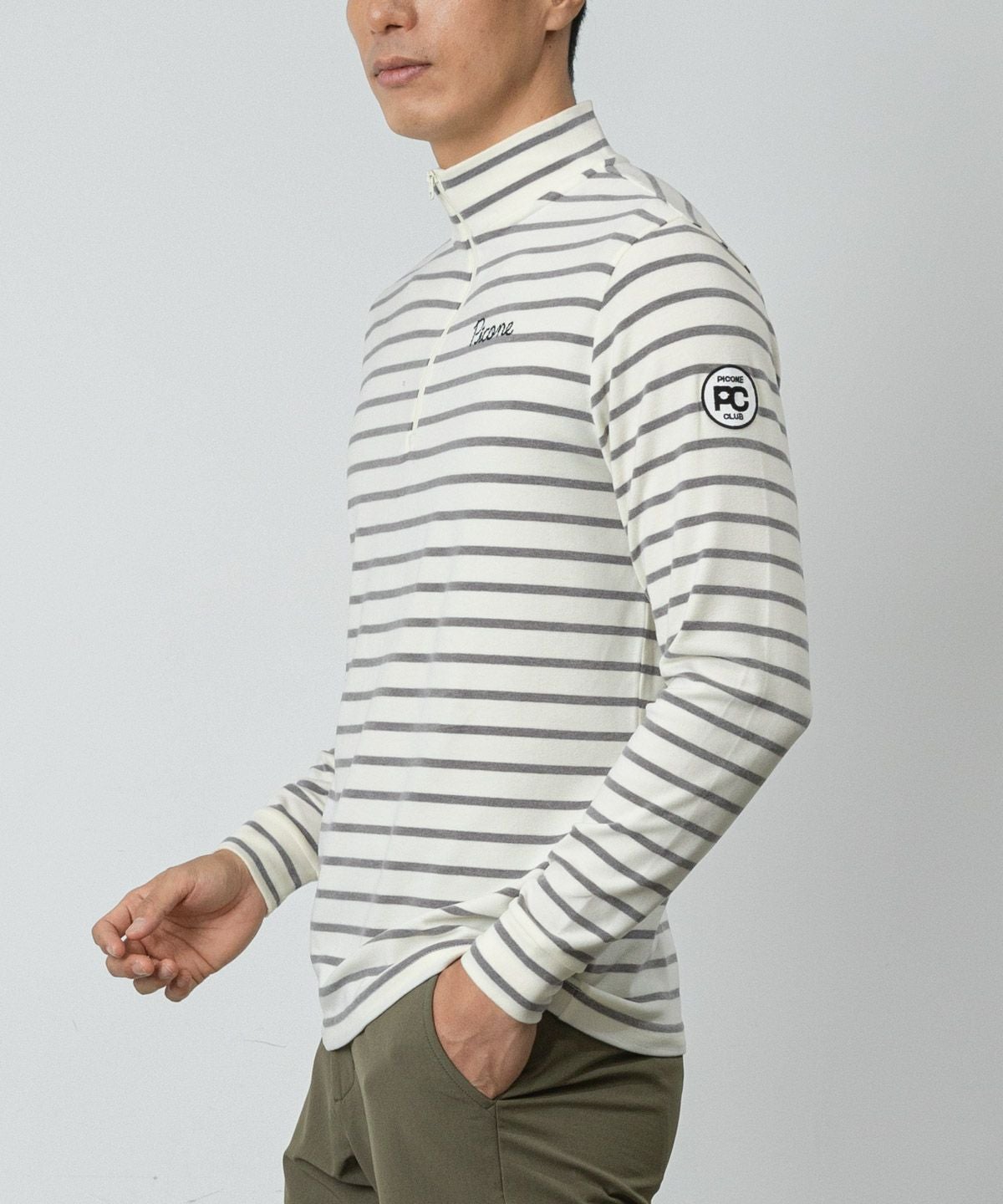 モデル着用画像(ホワイト×グレー)