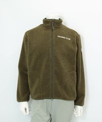 【メンズ】ボアジップブルゾン(カーキ)前