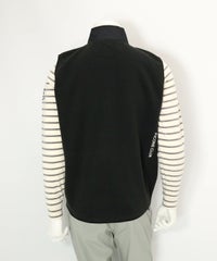 制電フリースジップベスト(ブラック)後ろ