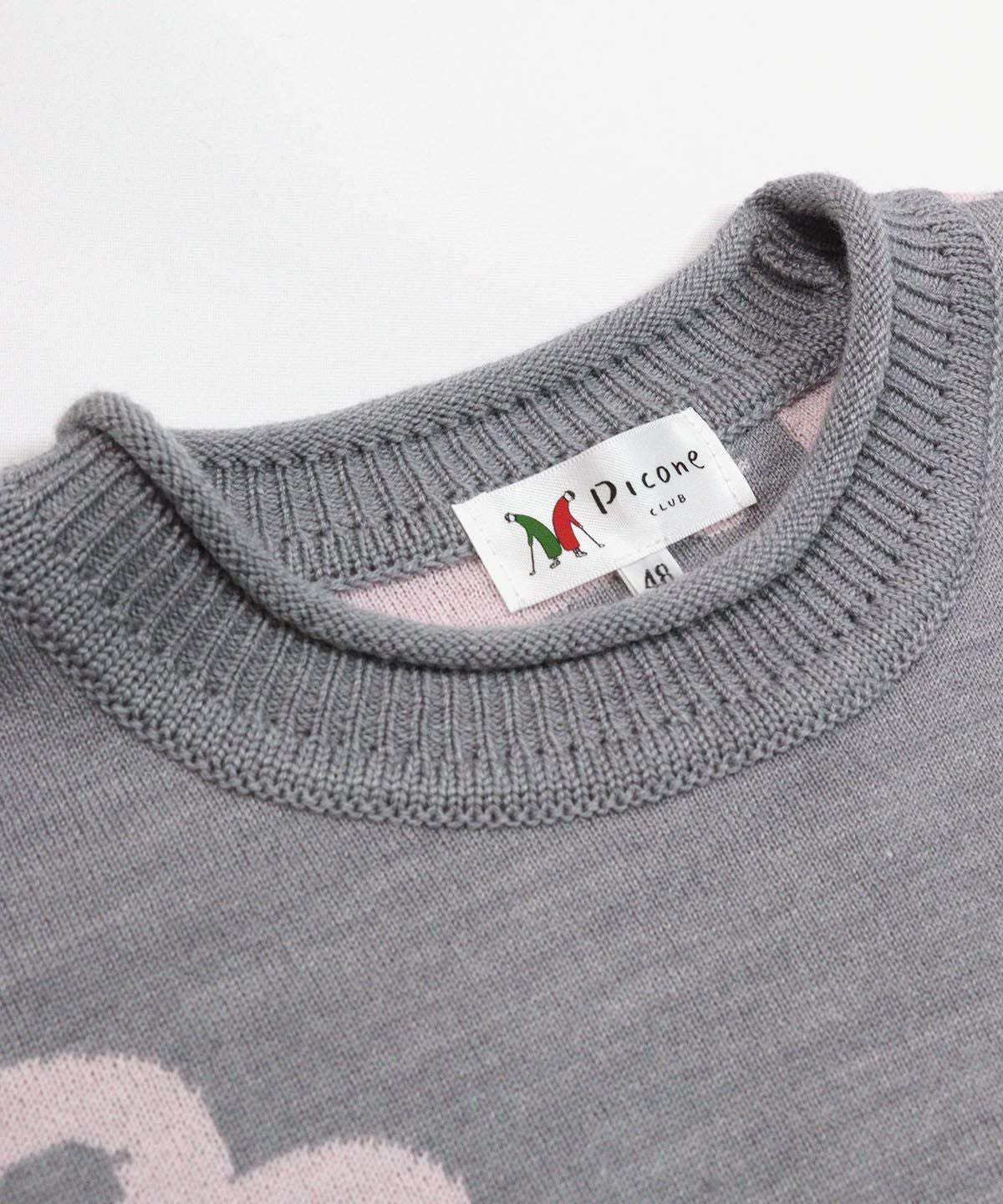 首元アップ(ライトグレー)