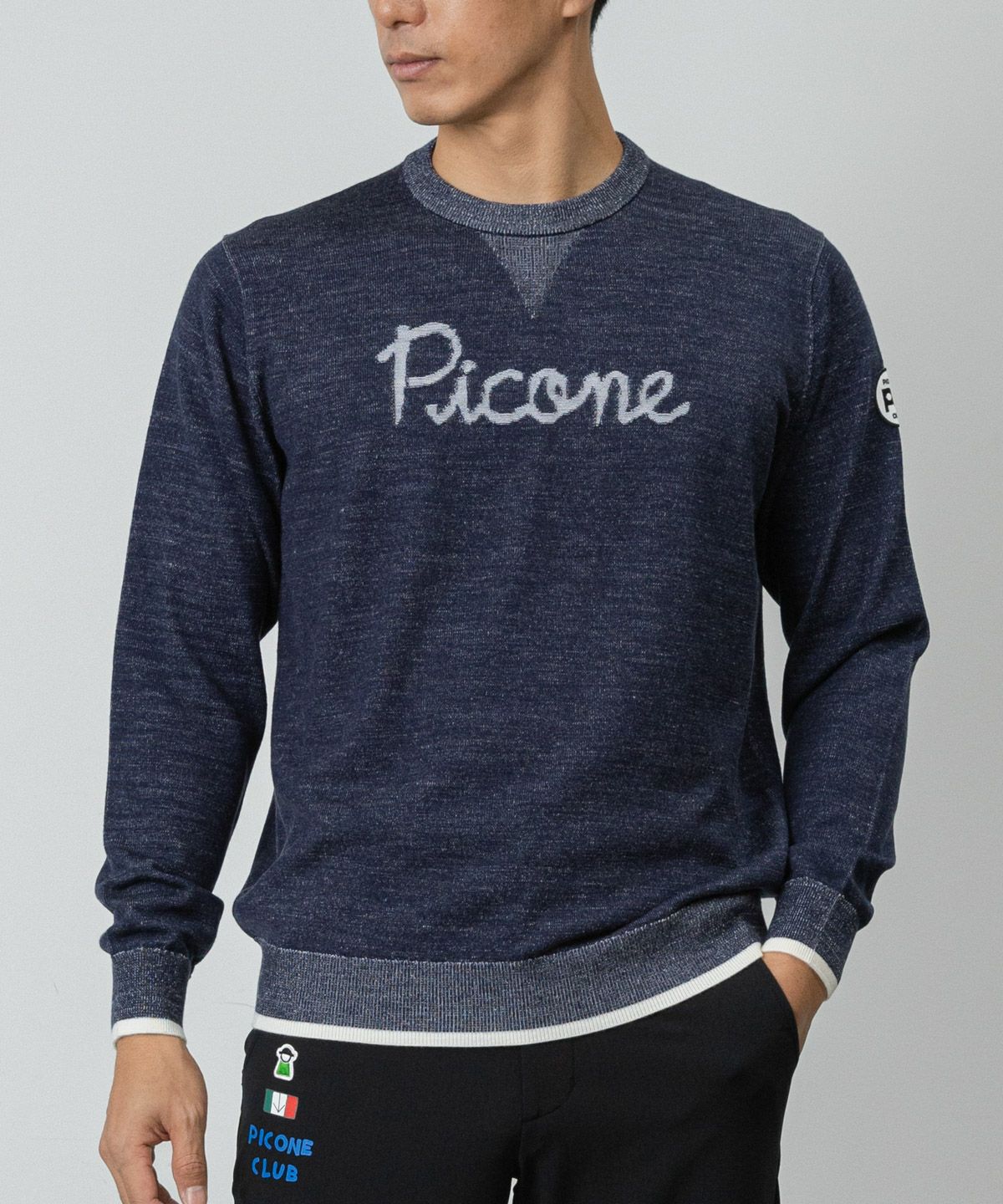 メンズ】ウール混スウェット風ニット|ピッコーネクラブ - ゴルフウェア