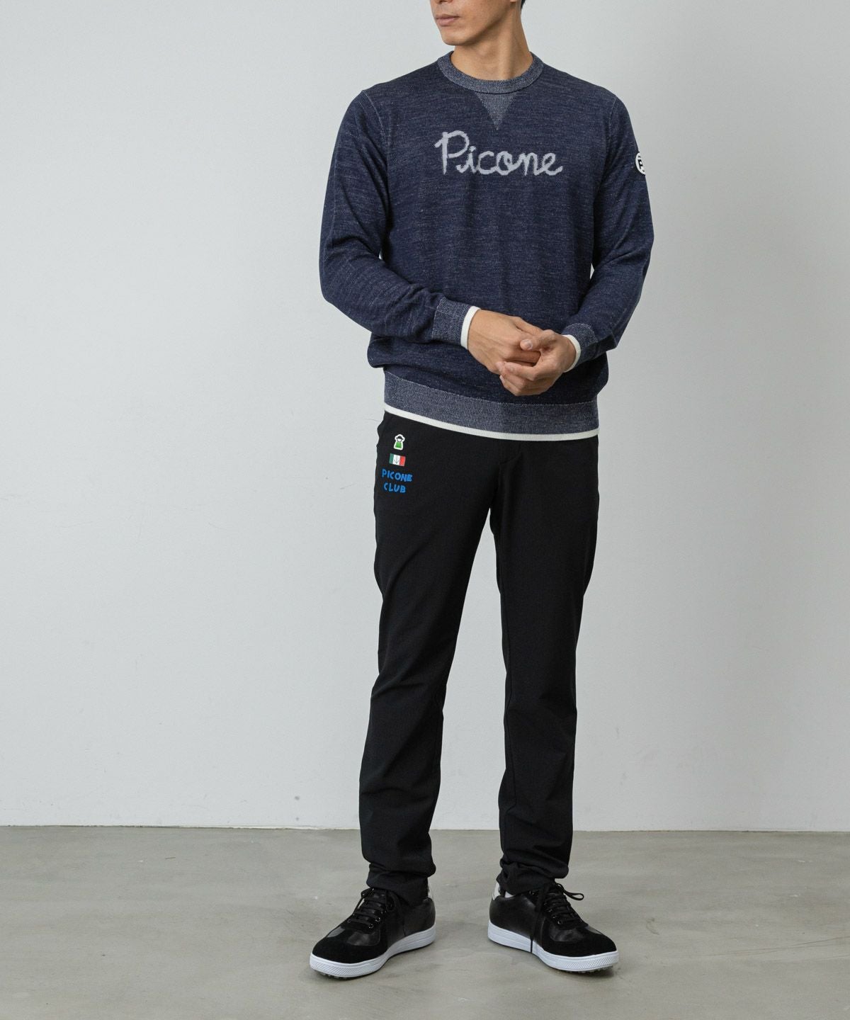 メンズ】ウール混スウェット風ニット|ピッコーネクラブ - ゴルフウェア