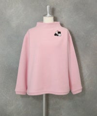 【WEB限定商品】シルク100％フリースプルオーバー(ピンク)前