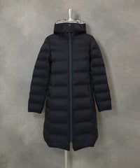 【オンラインストア・店舗限定商品】フード付撥水ダウンコート(ネイビー)前