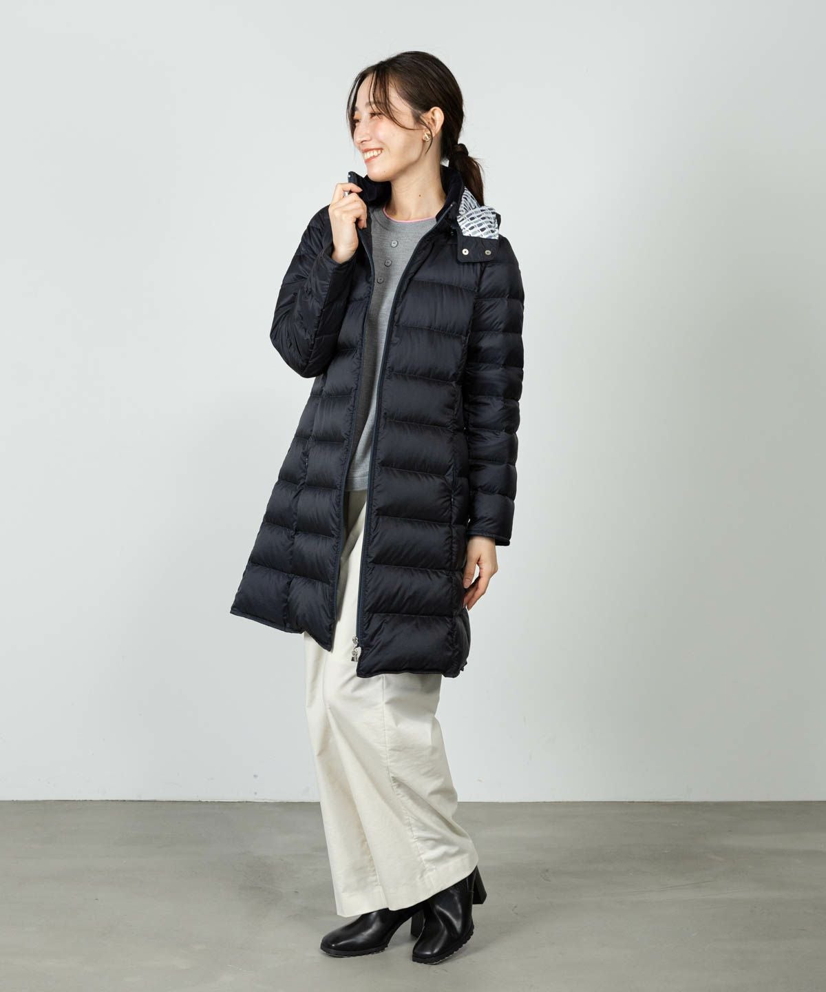 オンラインストア・店舗限定商品】フード付撥水ダウンコート|スタジオ
