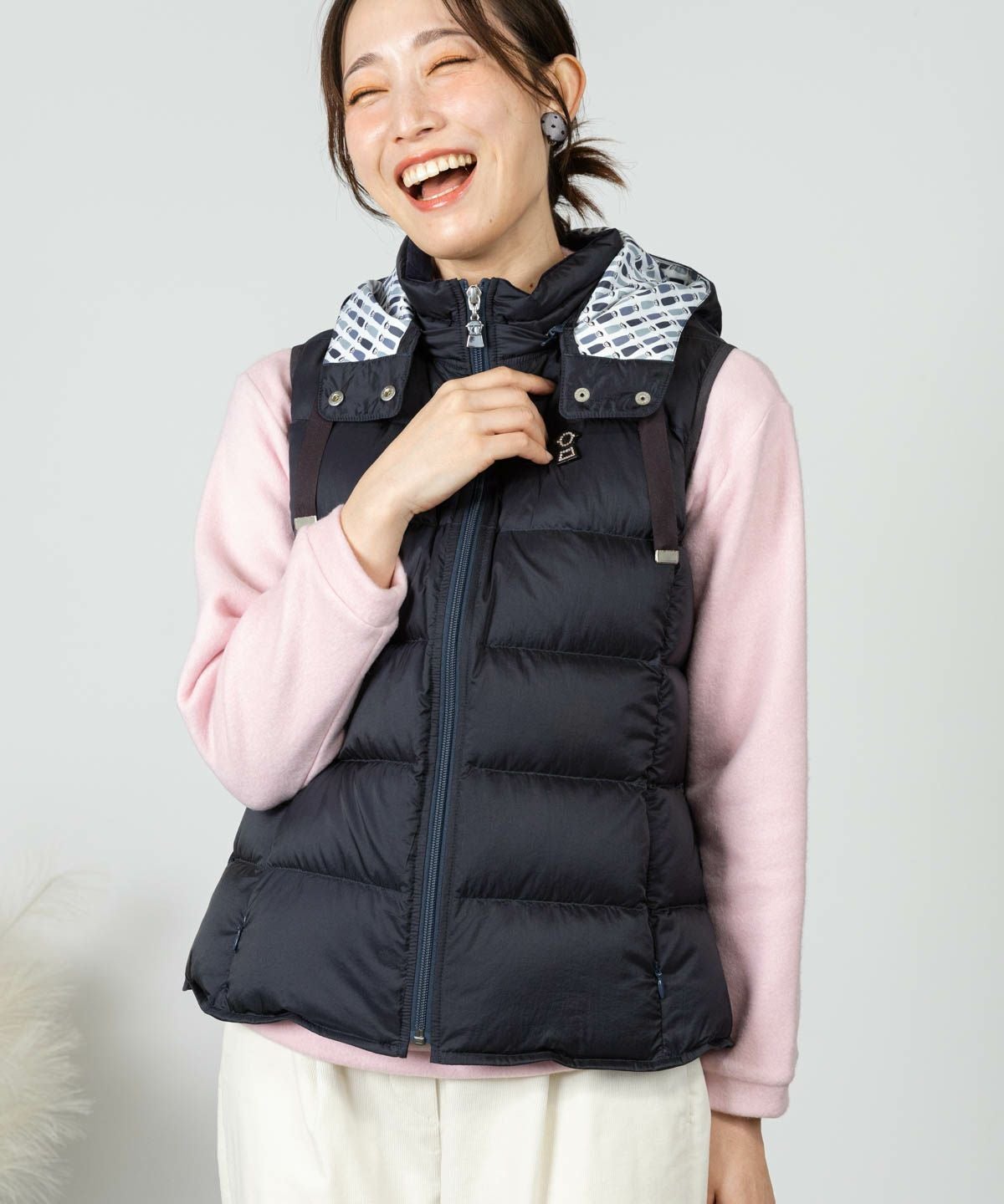 モデル着用画像(ネイビー)