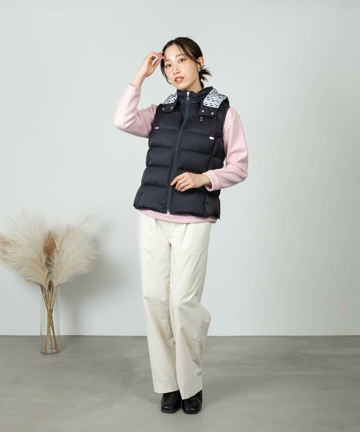 モデル着用画像(ネイビー)