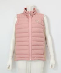 【オンラインストア・店舗限定商品】サイド切替ダウンベスト（ピンク）