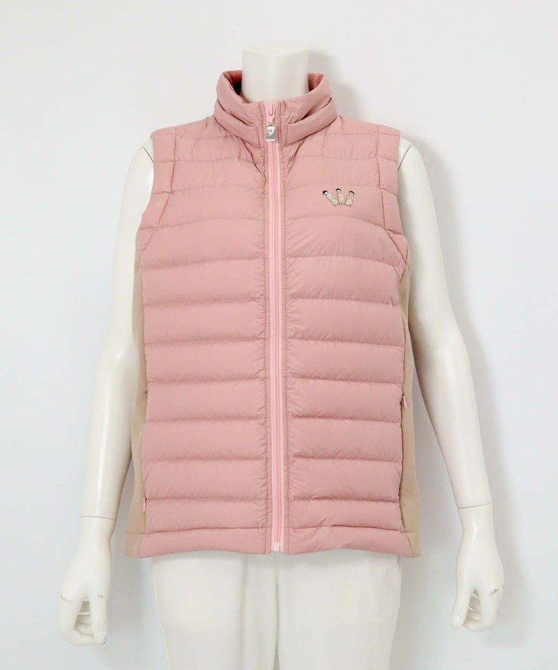 【オンラインストア・店舗限定商品】サイド切替ダウンベスト（ピンク）