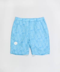 【メンズ】プリズム柄撥水ショートパンツ(ブルー)前