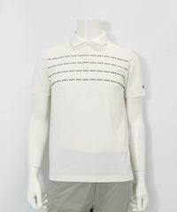 【メンズ】前後異素材UVポロシャツ(ホワイト×ブラック)前