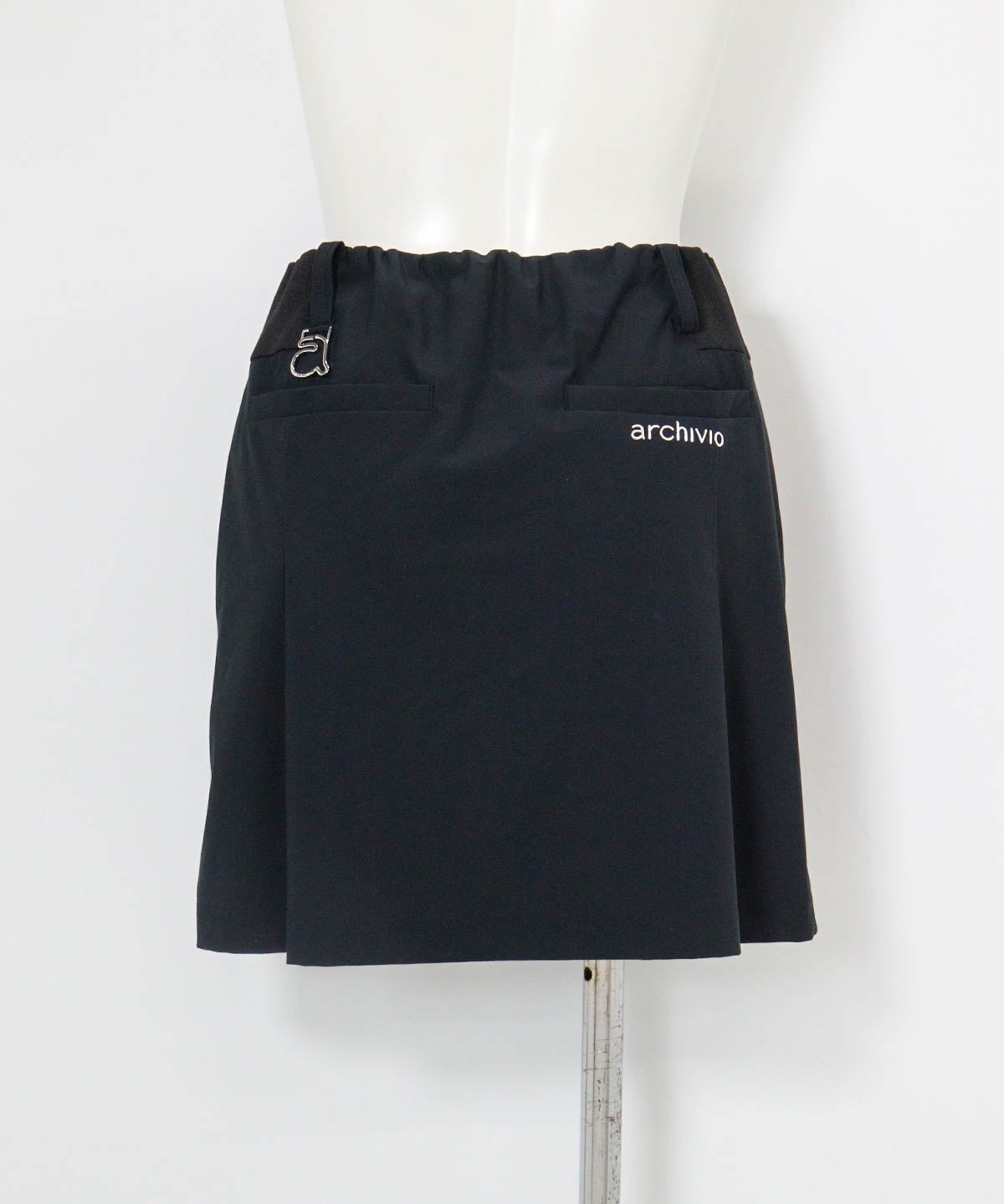 インナー付きUVタックスカート(ブラック)後ろ