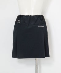 インナー付きUVタックスカート(ブラック)後ろ