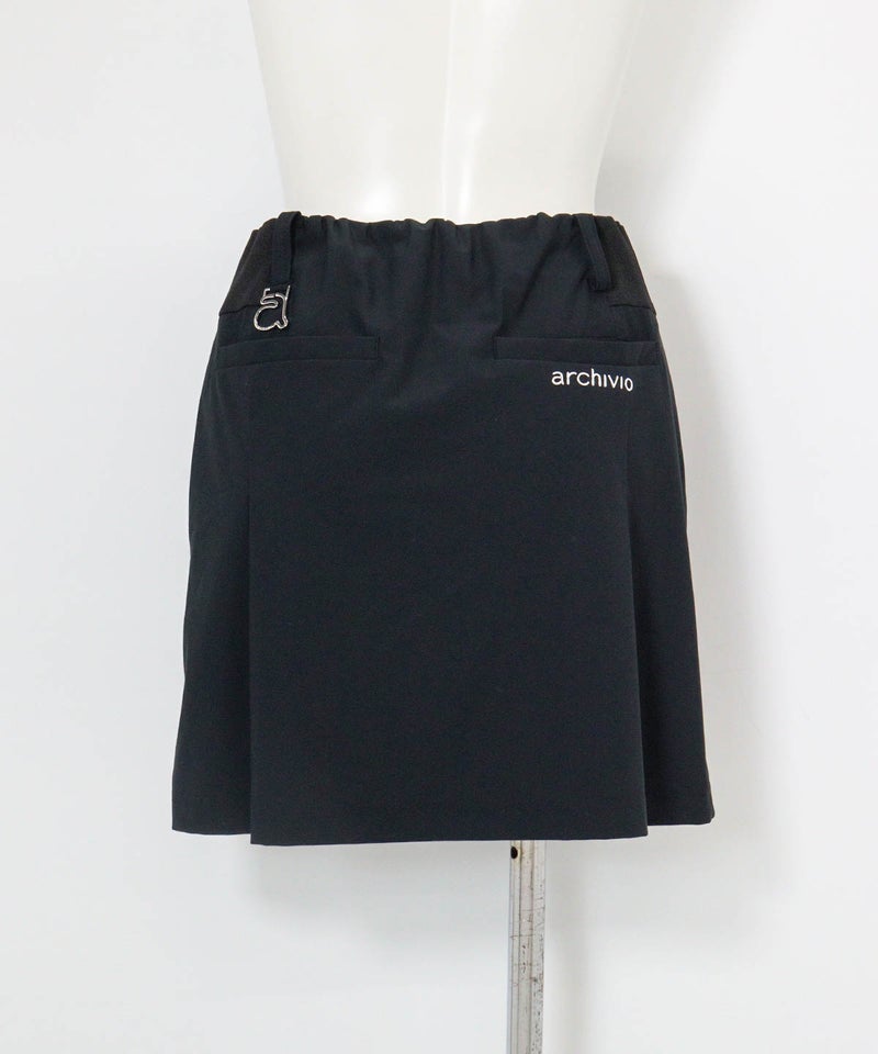 インナー付きUVタックスカート(ブラック)後ろ