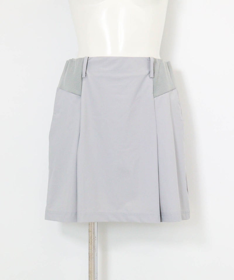インナー付きUVタックスカート(ライトグレー)前
