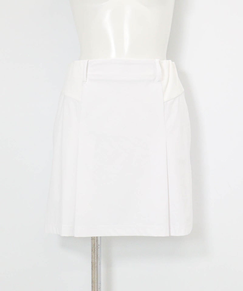 インナー付きUVタックスカート(ホワイト)前