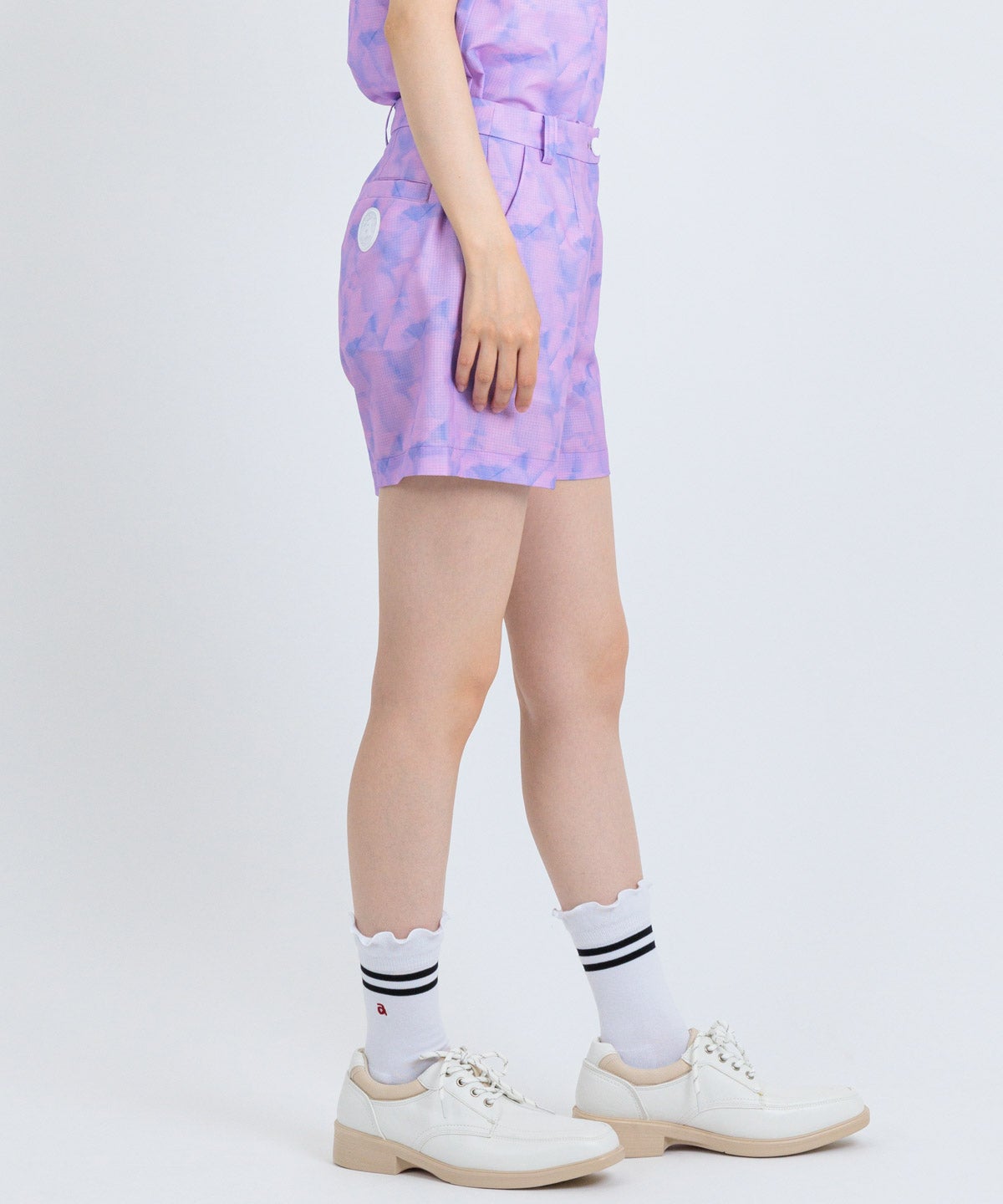 プリズム柄撥水ショートパンツ|アルチビオ - ゴルフウェアや婦人服通販