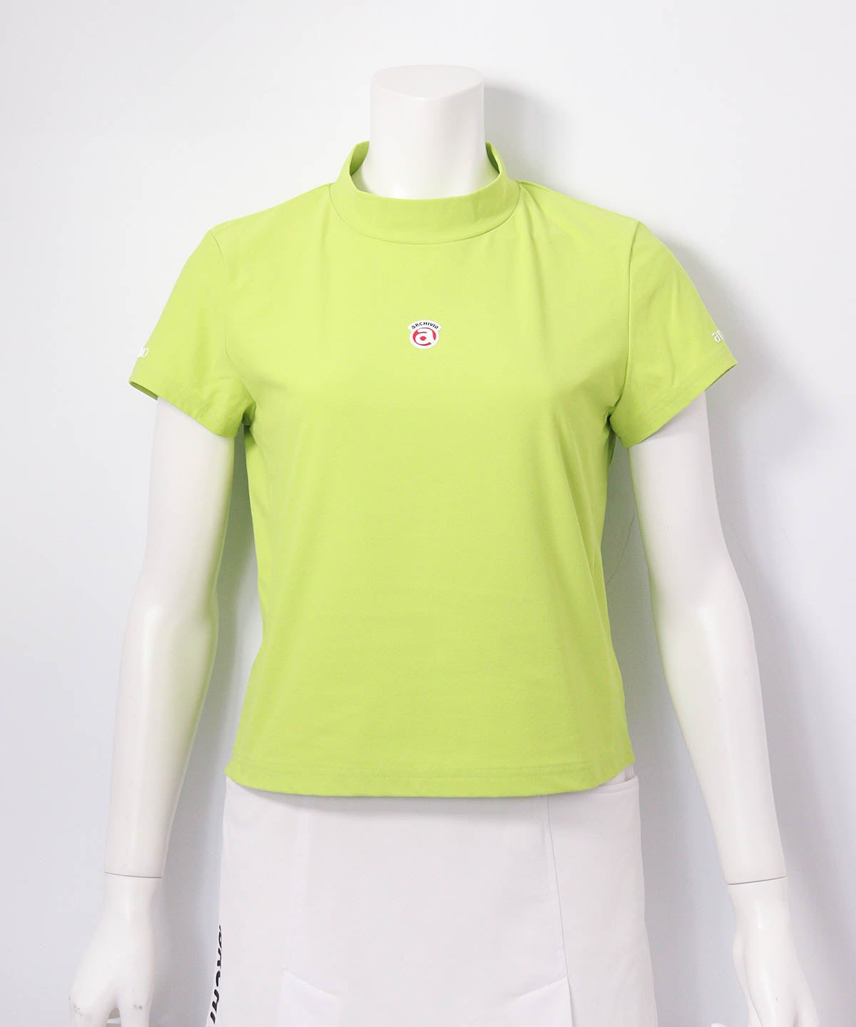 バックフリルUV速乾プルオーバー(ライトグリーン)前