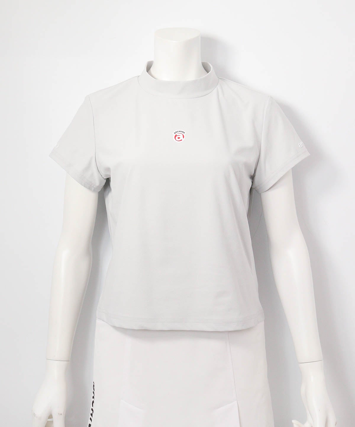 バックフリルUV速乾プルオーバー(ライトグレー)前