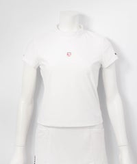 バックフリルUV速乾プルオーバー(ホワイト)前