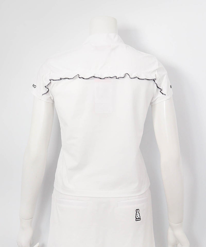 バックフリルUV速乾プルオーバー(ホワイト)後ろ