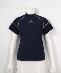 フレア袖速乾プルオーバー(ネイビー)前