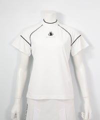 フレア袖速乾プルオーバー(ホワイト)前