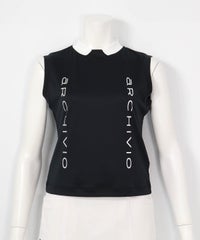 ダブルロゴUVノースリプルオーバー（ブラック）前