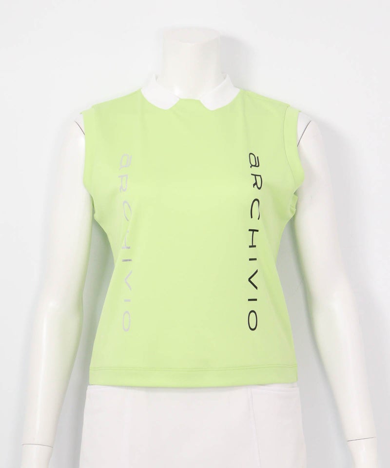 ダブルロゴUVノースリプルオーバー（ライトグリーン）前