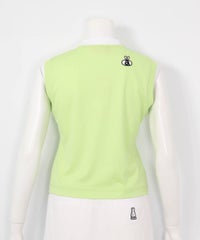 ダブルロゴUVノースリプルオーバー（ライトグリーン）後ろ