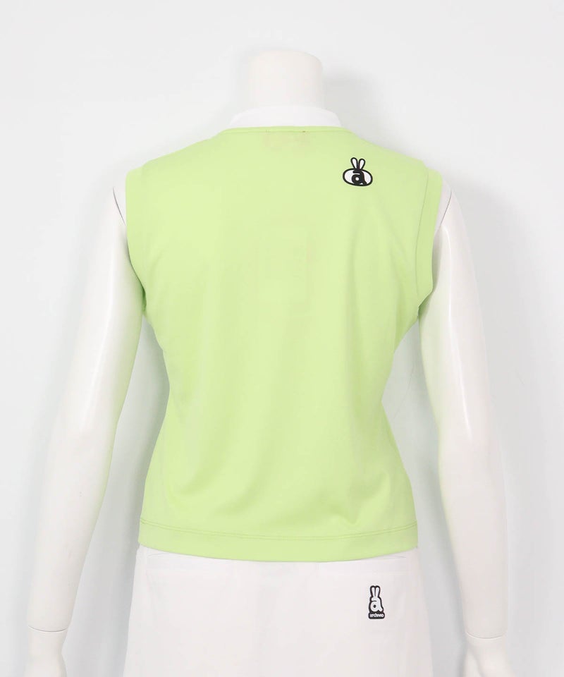 ダブルロゴUVノースリプルオーバー（ライトグリーン）後ろ