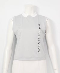 ダブルロゴUVノースリプルオーバー（ライトグレー）前