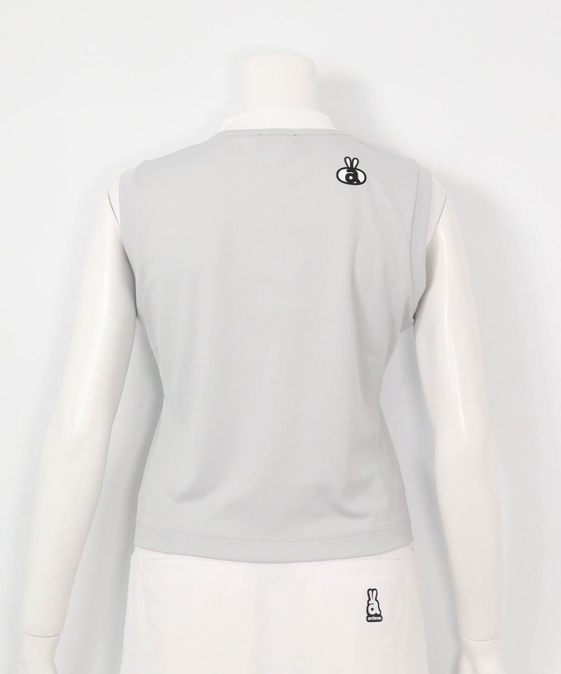 ダブルロゴUVノースリプルオーバー（ライトグレー）後ろ